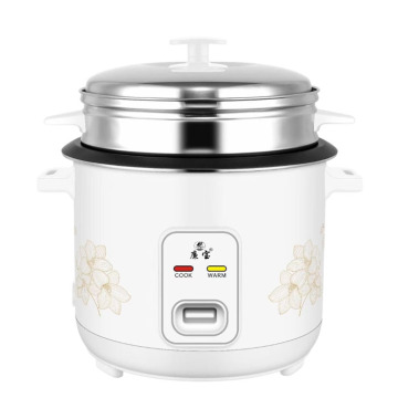 220-240V Electric Double Pot Steel Rice Cooker - Automatic with Flower Cylinder