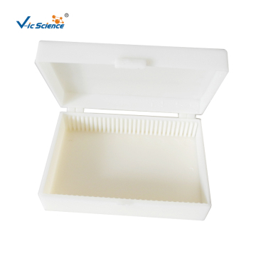 White Plastic Microscope Slides Storage Boxes​