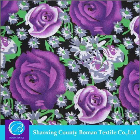 China wholesale Latest design Fancy Woven floral printed satin fabric