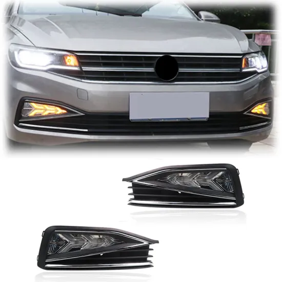 3 Colours LED DRL Daytime Running Lights Fog Lights Turn Signal for Volkswagen VW Bora 2018-2019