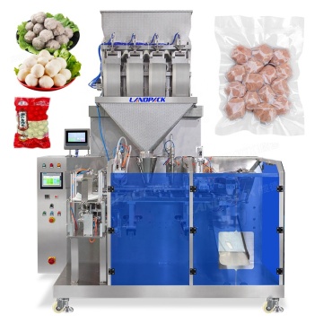 Automatic Food Meatball Coffee Pouch Packet Vacuum Filling and Packaging Machine