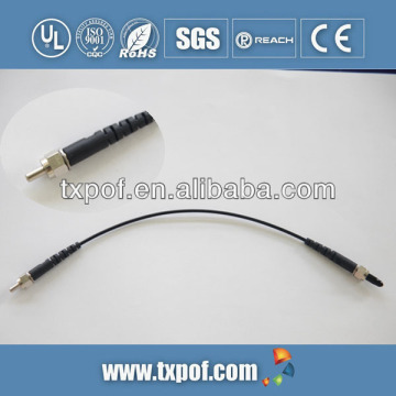 SMA905 with metal insert core,plastic optic patch cord