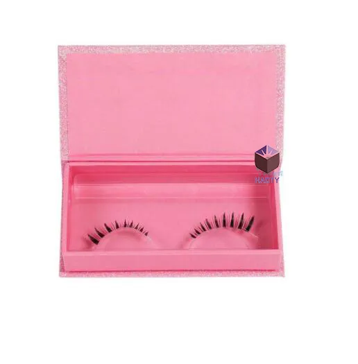 Foiled Logo Pink Glitter Eyelashes Box