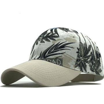 Men Women Baseball Cap Snapback Printing Flowers Couple Hats Quality Cotton Summer Caps Bone Girl Hats