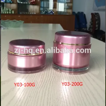 200g 100g plastic cosmetic jar acrylic cosmetic jar
