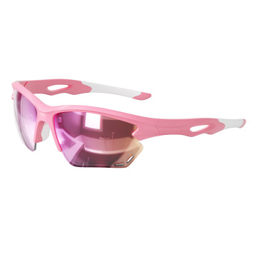 TR90 Polarized Half-Rim Sports Sunglasses