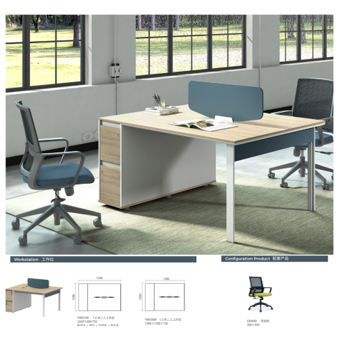 Wholesale L shape modern wood office table