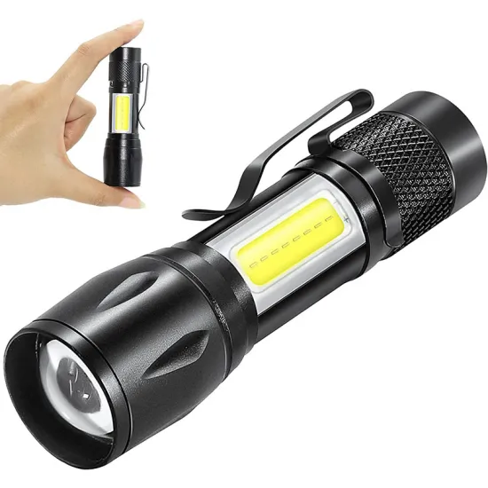 Zoom Pocket: High-Brightness, Waterproof USB Rechargeable LED Mini Flashlight
