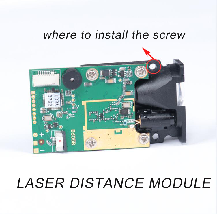 where to install the screw of laser range sensor B605B