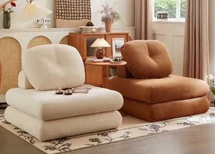 Modern Style Lazy Bean Curd Block Easy Sofa