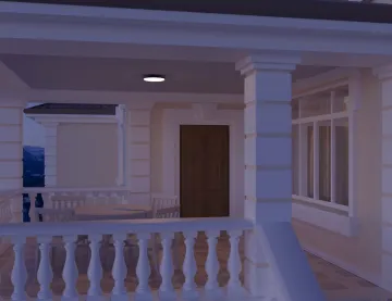 Outdoor Wall/Ceiling With Microwave sensor Lamp