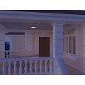 Dinding/siling luar dengan lampu sensor gelombang mikro