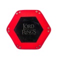 Bescon Hexagon Folding PU Leather and Velvet Dice Tray, Portable Dice Holder, Customized Engraving Available