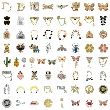 Wholesale Metal Shoe Charms & Buckles: Rhinestone Crystal Decorations