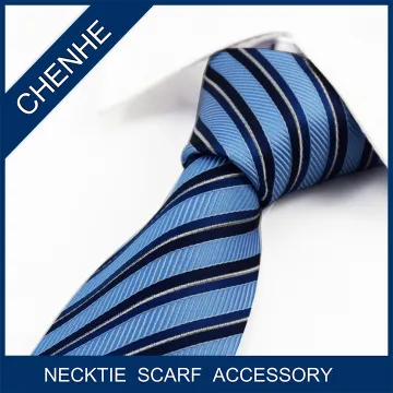 MOQ 100 pcs stripe style polyester woven necktie