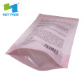 Visible Compostable Clothes Doypack Packaging Slider Zipper