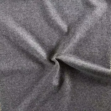 Knitted wool polyester jersey fabric