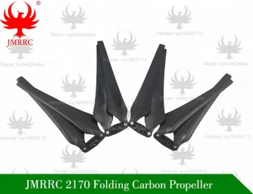 JMRRC RC Parts 21inch Folding Propeller with CNC Aluminum Alloy Adapter 2170 Foldable carbon propeller 1 Pair CW/CCW For Drone