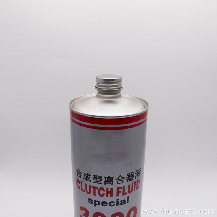 1L Empty Brake Fluid Tin Can