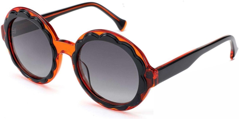 Belieye Fancy Big Round Acetate Sunglasses