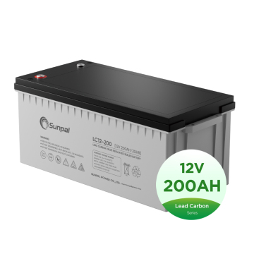 Sunpal Injap Bateri Gel Suria Dikawal 12v 100ah-260ah Memimpin Bateri Kitaran Karbon Karbon