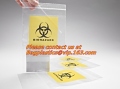 Biohazard, sacs en plastique, Biohazard rouge déchets sacs, sac à déchets médicaux, infectieuses