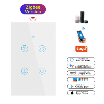 LEDEAST DS-124-4 डिजिटल स्मार्ट ज़िग्बी डिमर स्विच