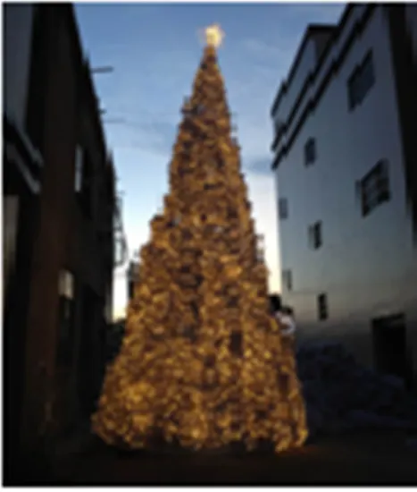 Outdoor led giant christmas tree decoration light