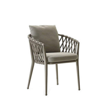 Wholesale Outdoor Rattan Woven Rope Dining Chairs - Aluminum Garden Chairs