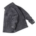 Beliebte Herren Jeansjacke Schwarz Factory Custom