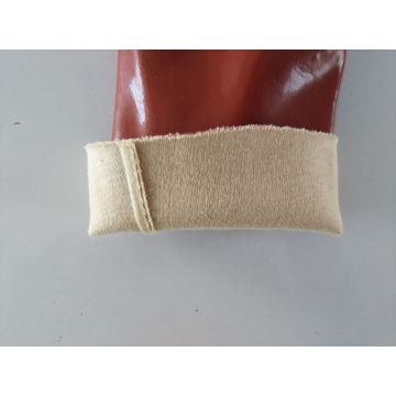 Химическая стойкая защитная перчатка PVC