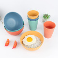 Wheat straw household tableware set