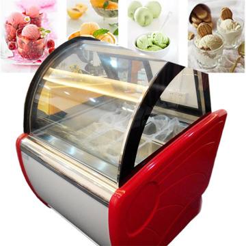 Visor de sorvete de gabinete de picolé de grau de alimento Freezer