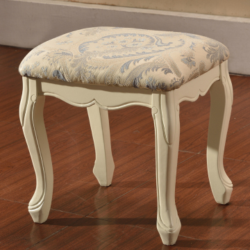 New design fabric wood ottoman stool