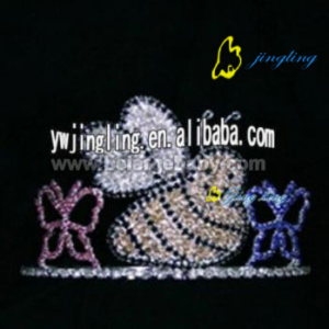 Large tiaras animal rhinestone crown for sale CR-12064