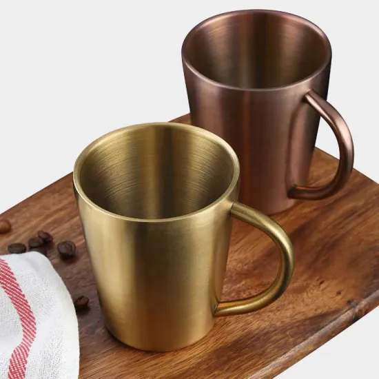 Stainless Steel Beverage Mugs & Cups for Water, Beer, Milk, and Coffee