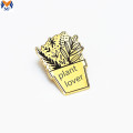 Metal personalizado planta cute cogumelos pin