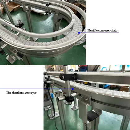 High Wear Resistance Flexible Chain Conveyor Belt for Cosmetics Industry