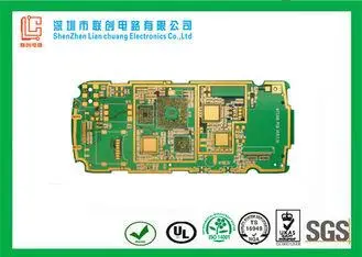 PDA handheld device 1.2mm 8 layer HDI pcb white silkscreen