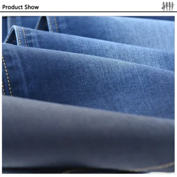 Woven Technics Shrinkproof stretch basic blue polyester yarn-dyed denim