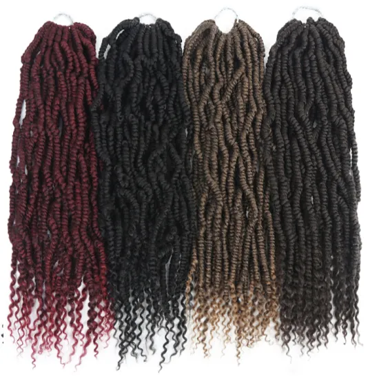natural Spring Bomb Twist crochet hair extension new twist braid hair Pre twisted hair wholesale crochet braids