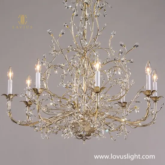 LED Indoor Chandelier Decoration Hanging Crystal Lights imported villa shopping mall custom chandelier