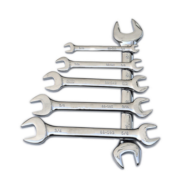 Universal Repair Hand Tool: Double Open, Polished Chrome Surface, Combination Spanner Wrench