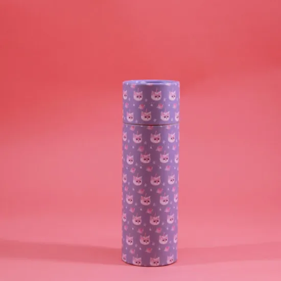 custom printed luxury round perfume paper box packaging