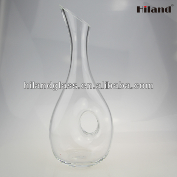 Promotional wholesale hand blown glass whiskey decanter