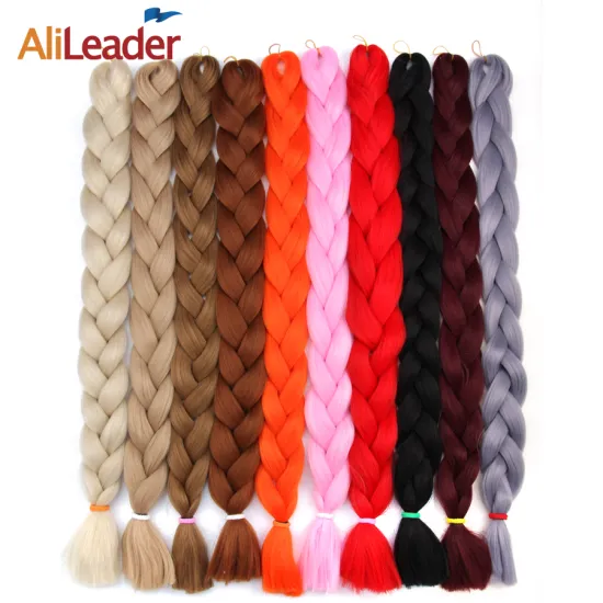 AliLeader 82 Inch High Quality 165G Jumbo Braid Synthetic Hair Extensions Crochet Braiding Hair