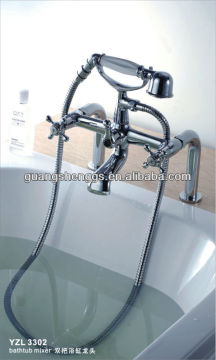 2014 New Elegant Double Lever Brass Chrome Top Sanitary Ware