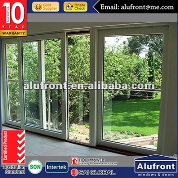 High quality garden gate with grid in double glazing