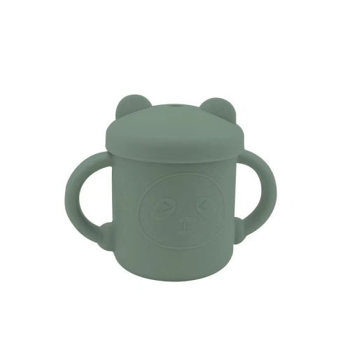 Tasse de paille en silicone pour bébé