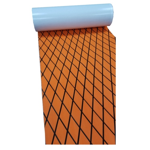 Melors EVA Diamond Orange Sheet Adhesive Flooring